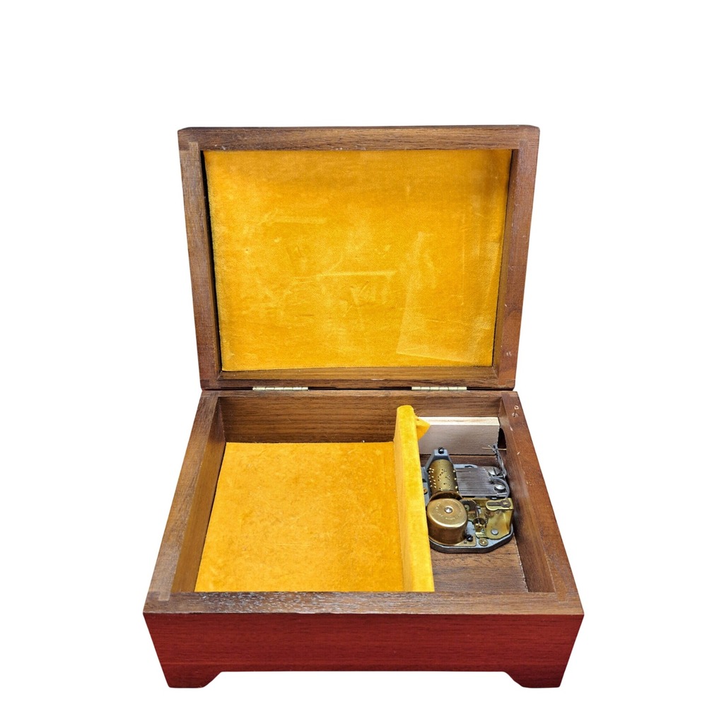 Reuge Music Jewelry Box Unisex OS Brown Good Swiss‎ Movement Raindrops Tune